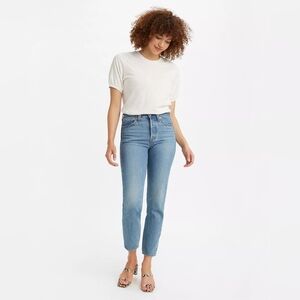 Levis Wedgie Icon Jeans | Size 23 | Athens Pushed - Light Blue Wash